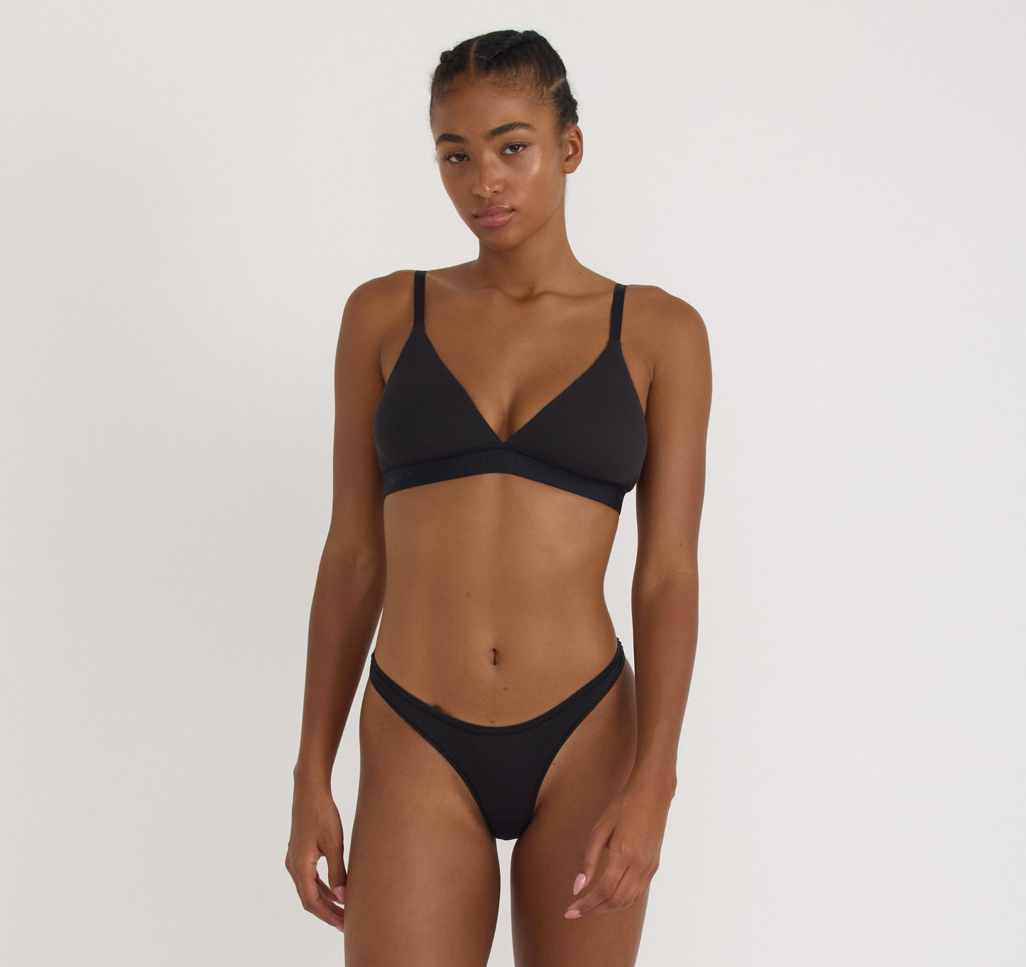 Core Rib Triangle Bralette 2-Pack