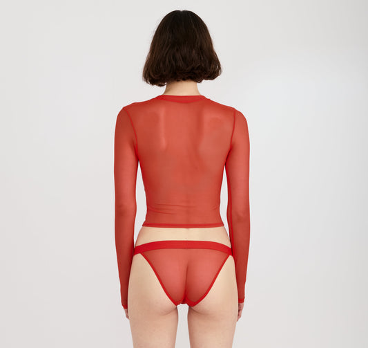 Mesh Long Sleeve Tee