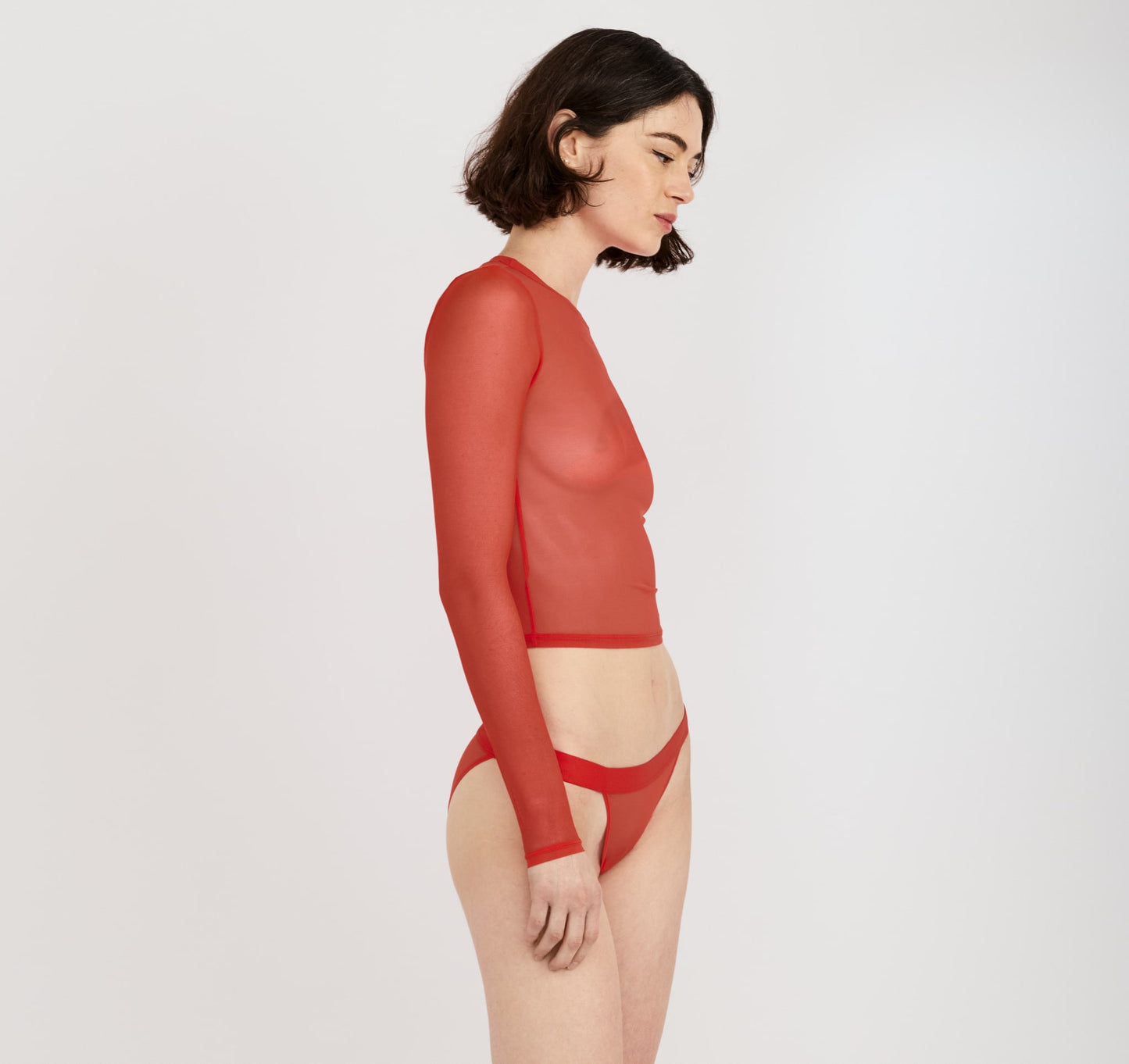 Mesh Long Sleeve Tee