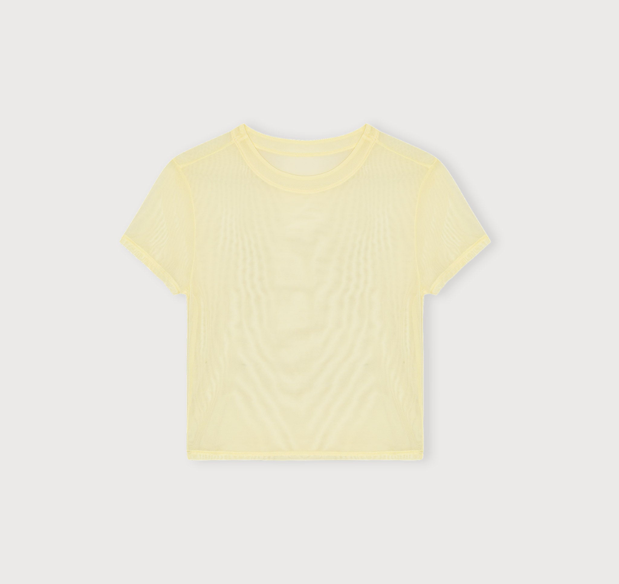 Mesh Tee - Light Lemon | Only $33 | Organic Basics