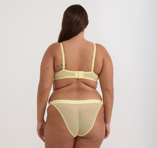 Mesh Unlined Demi Bra