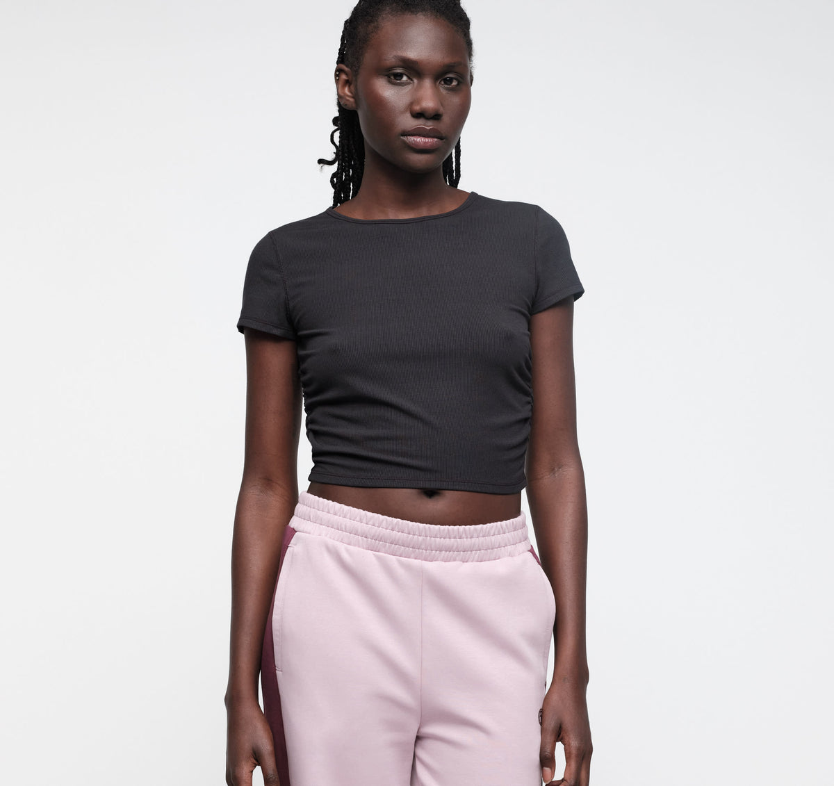 Active Rib Ruched Tee | Only $ 44 | Organic Basics