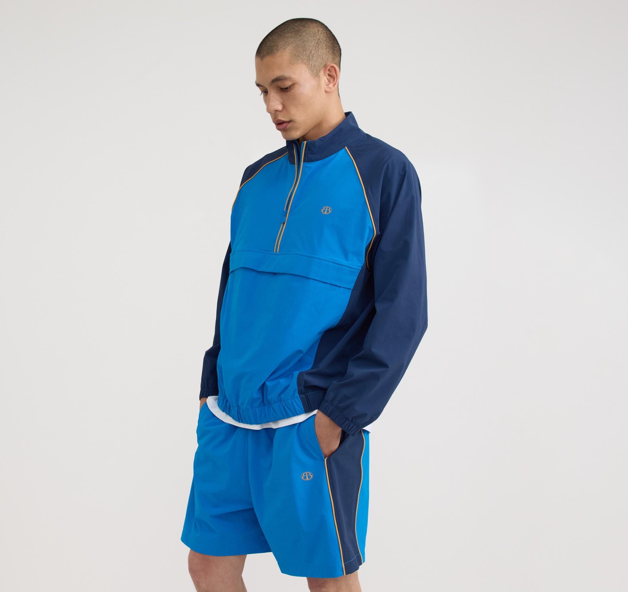 Track Shorts - Azure Blue | Only $30 | Organic Basics