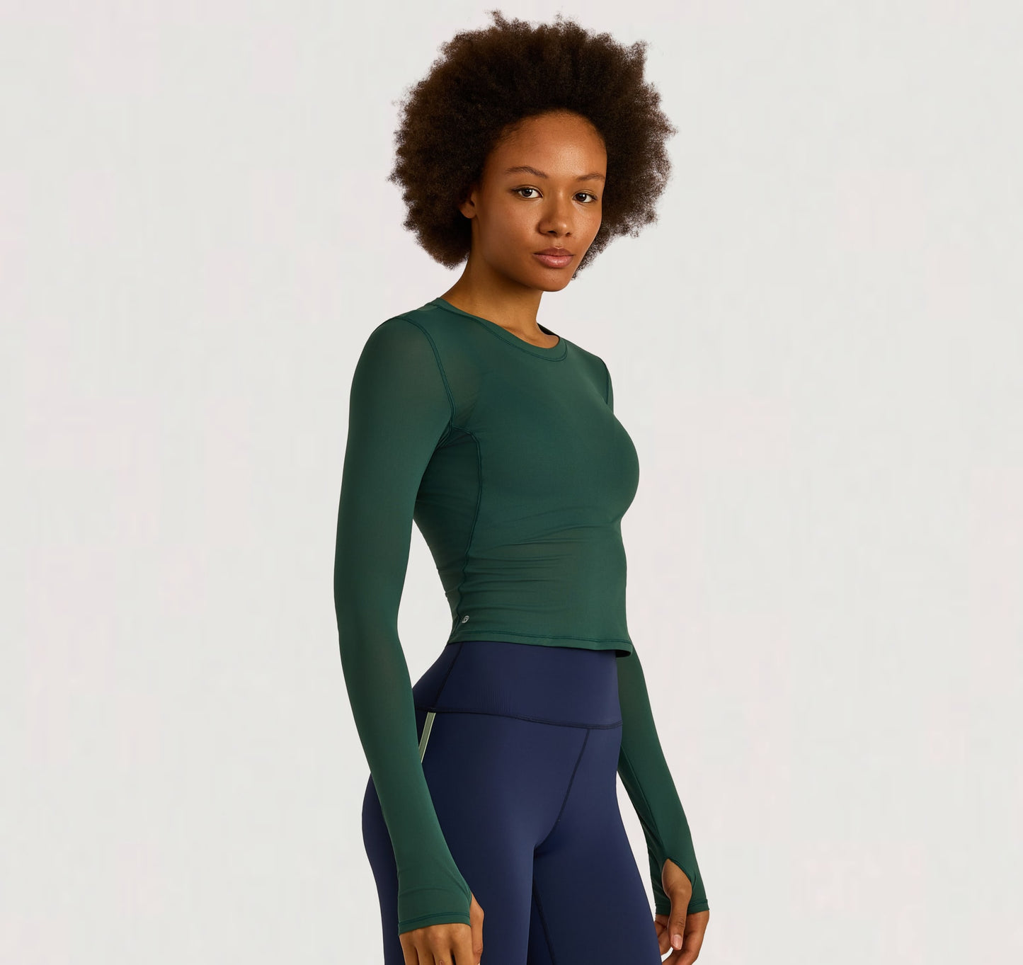 Active Mesh Long  Sleeve Tee