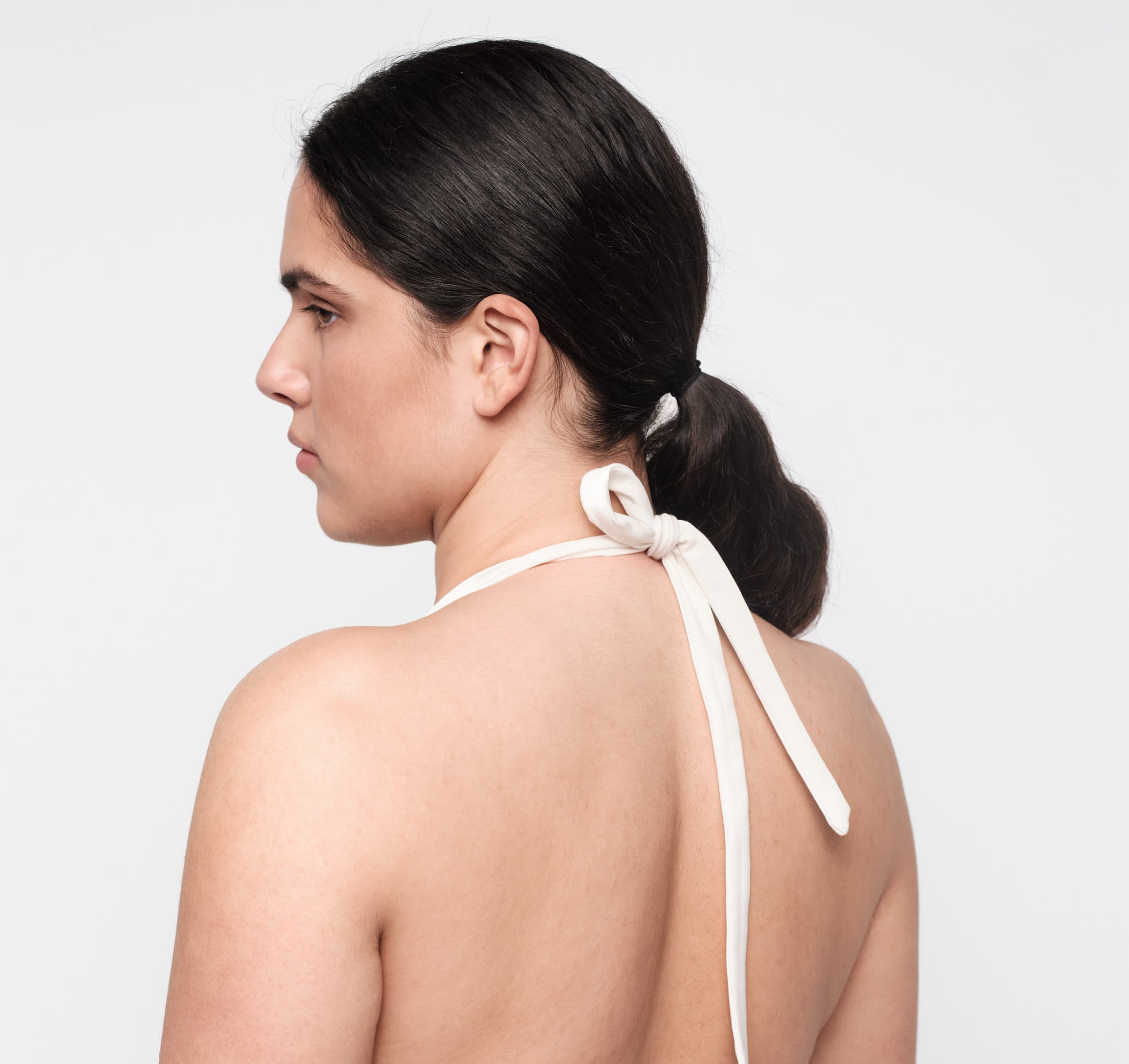 Core Tie Halter - Steamy | Only $27 | Organic Basics
