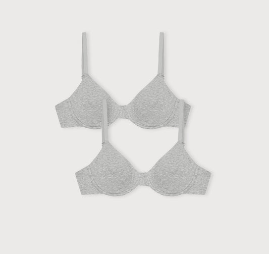 Core Unlined Demi Bra 2-Pack