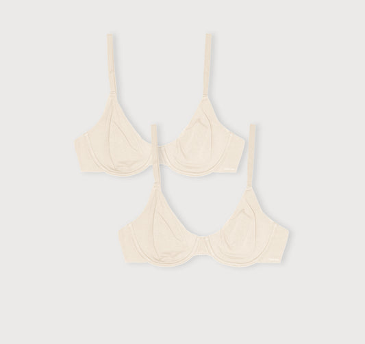 Core Unlined Demi Bra 2-Pack