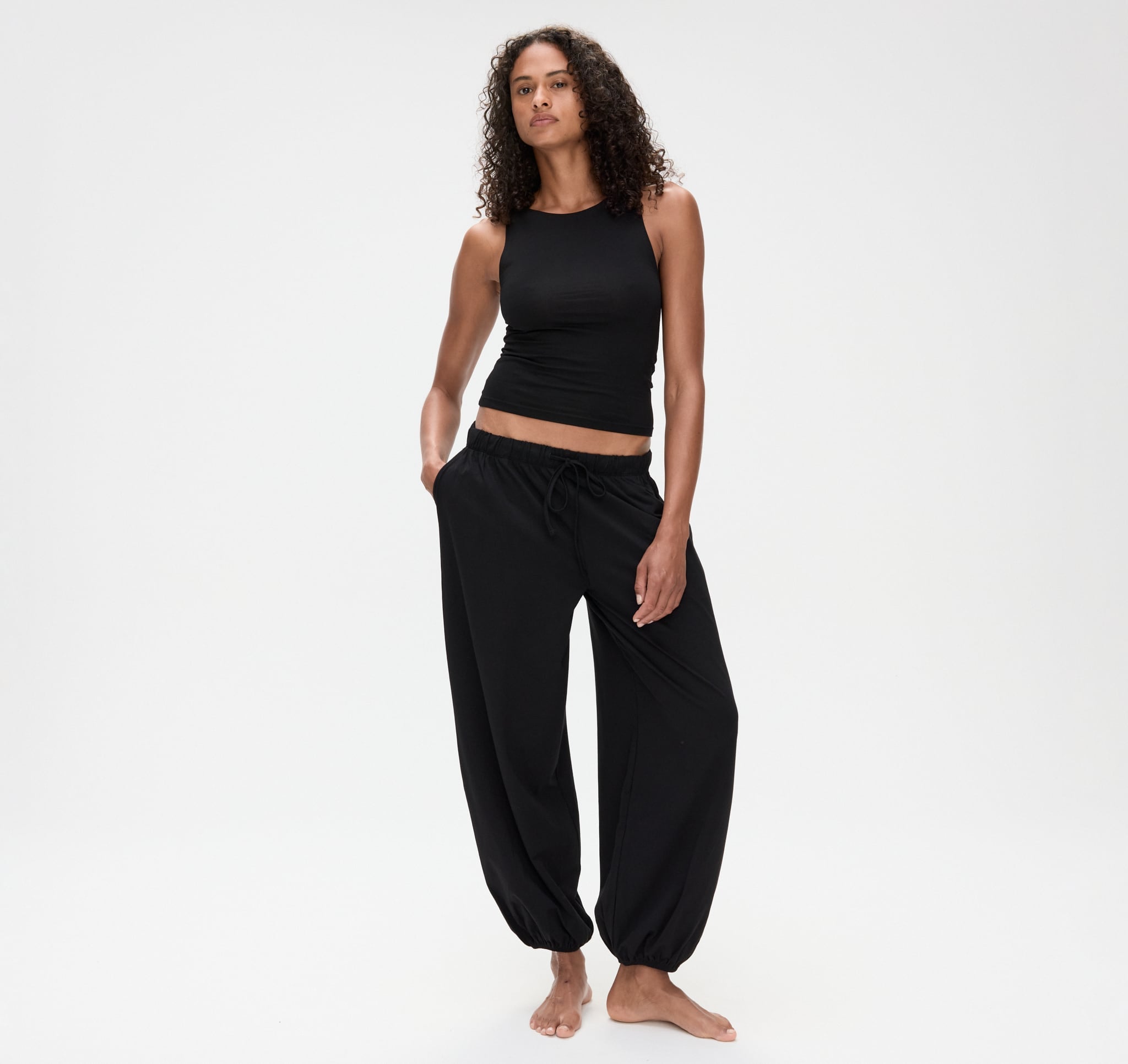 Everyday Balloon Pants - Black | Only $85 | Organic Basics
