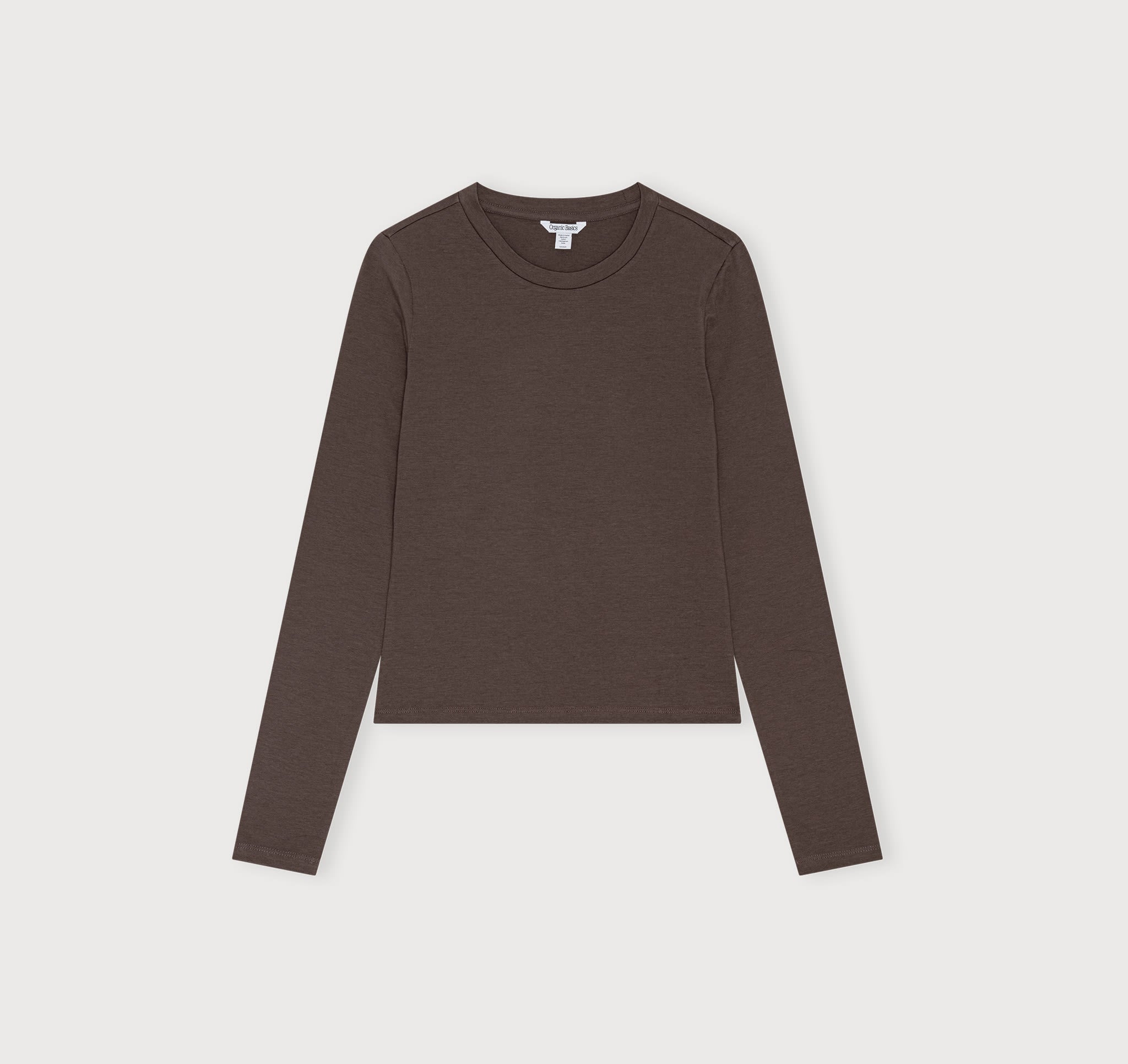 Everyday Regular Long Sleeve Tee - Truffle | Organic Basics