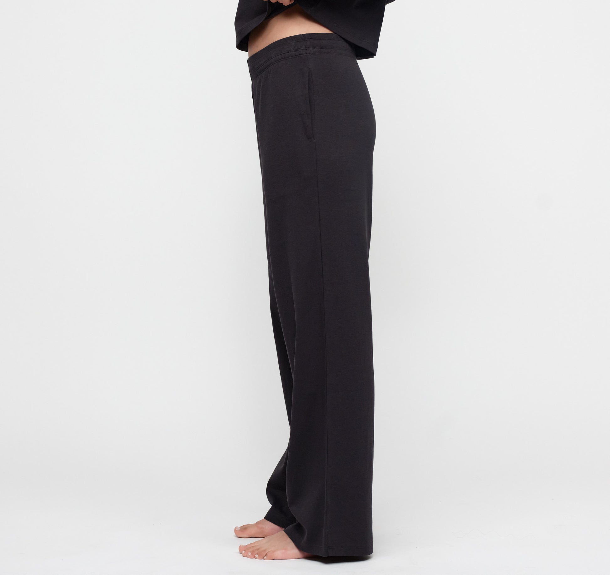 Reset Drawstring Pants - Black – organic cotton – view 2