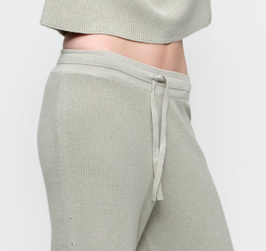 Soft Knit Barrel Leg Pants