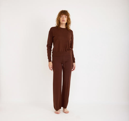 Soft Knit Straight Leg Pants