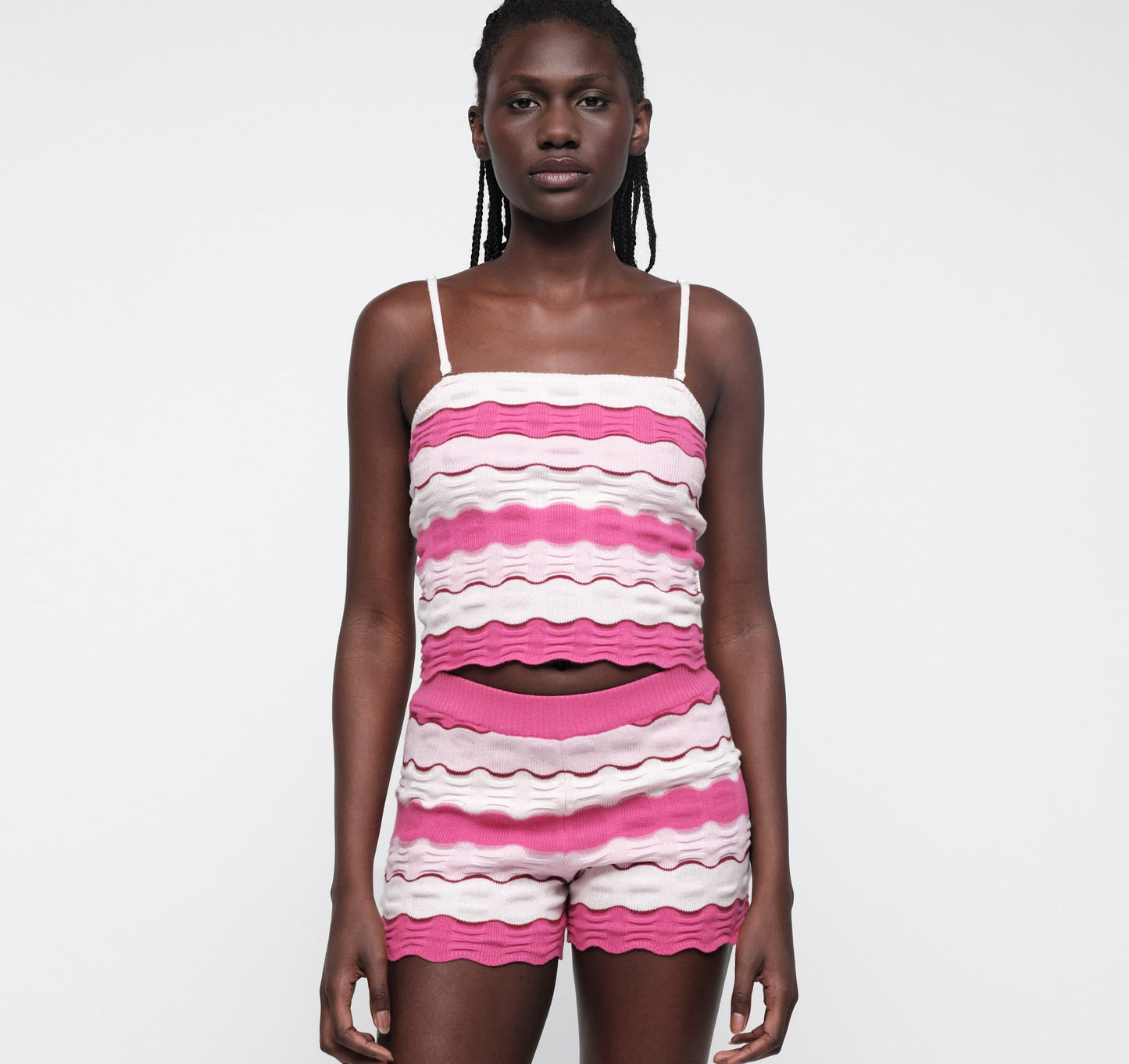 Soft Knit Textured Shorts