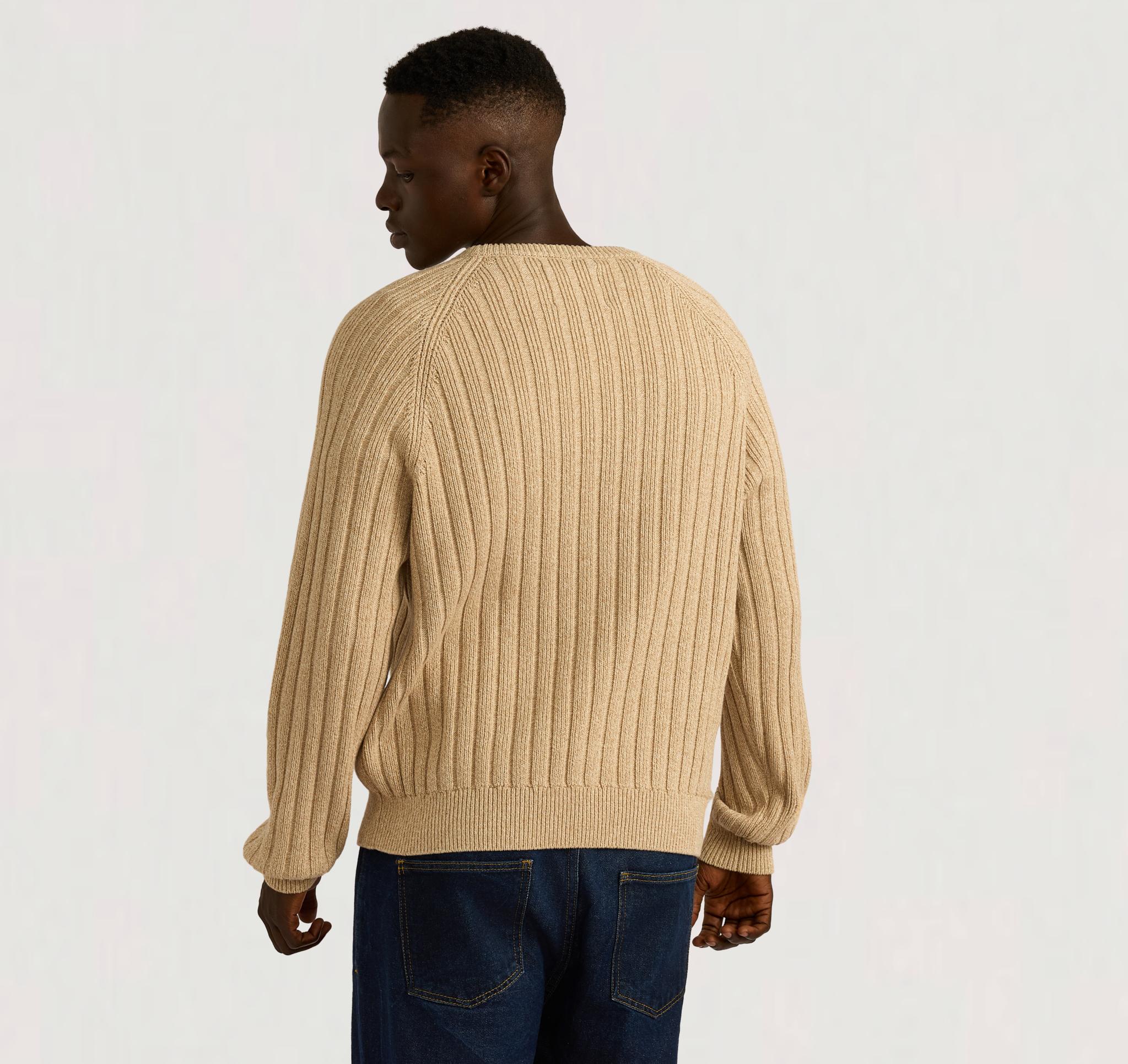Soft Knit Rib Raglan Sweater - Sandstone | Organic Basics
