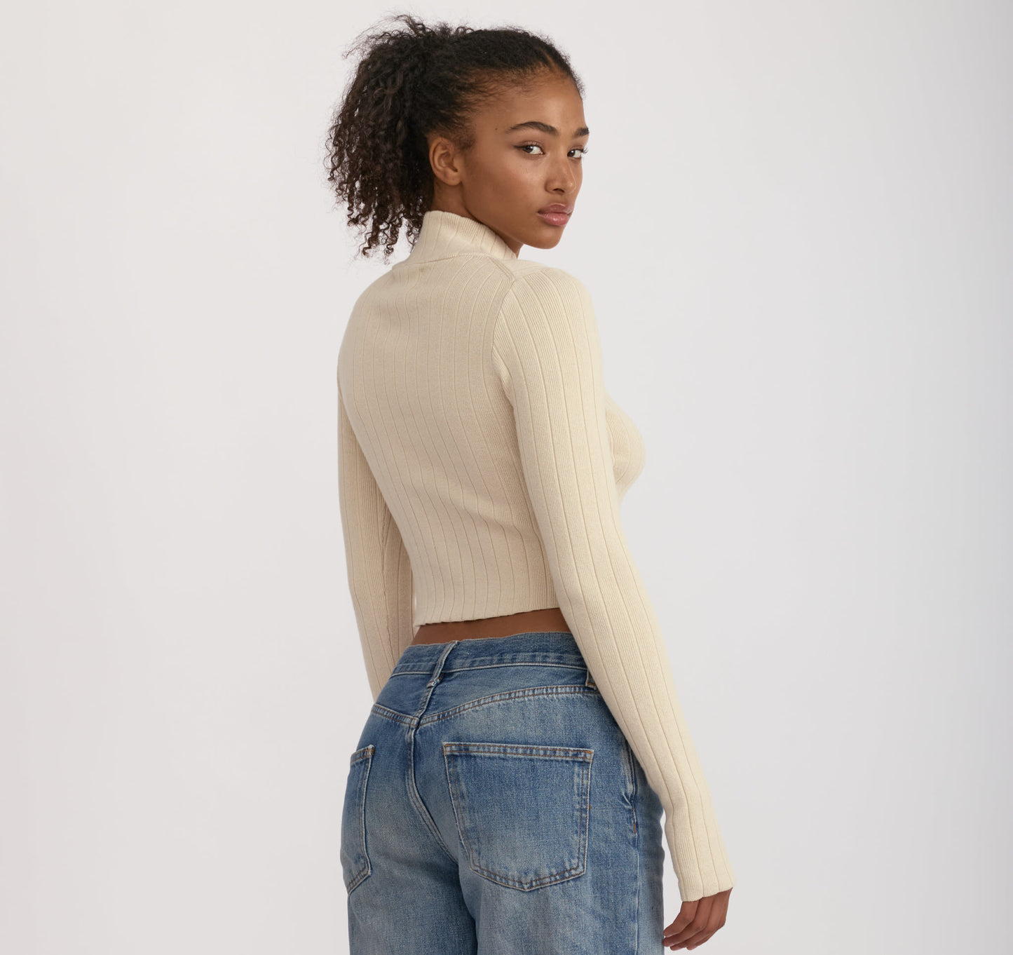Soft Knit Rib Track Jacket