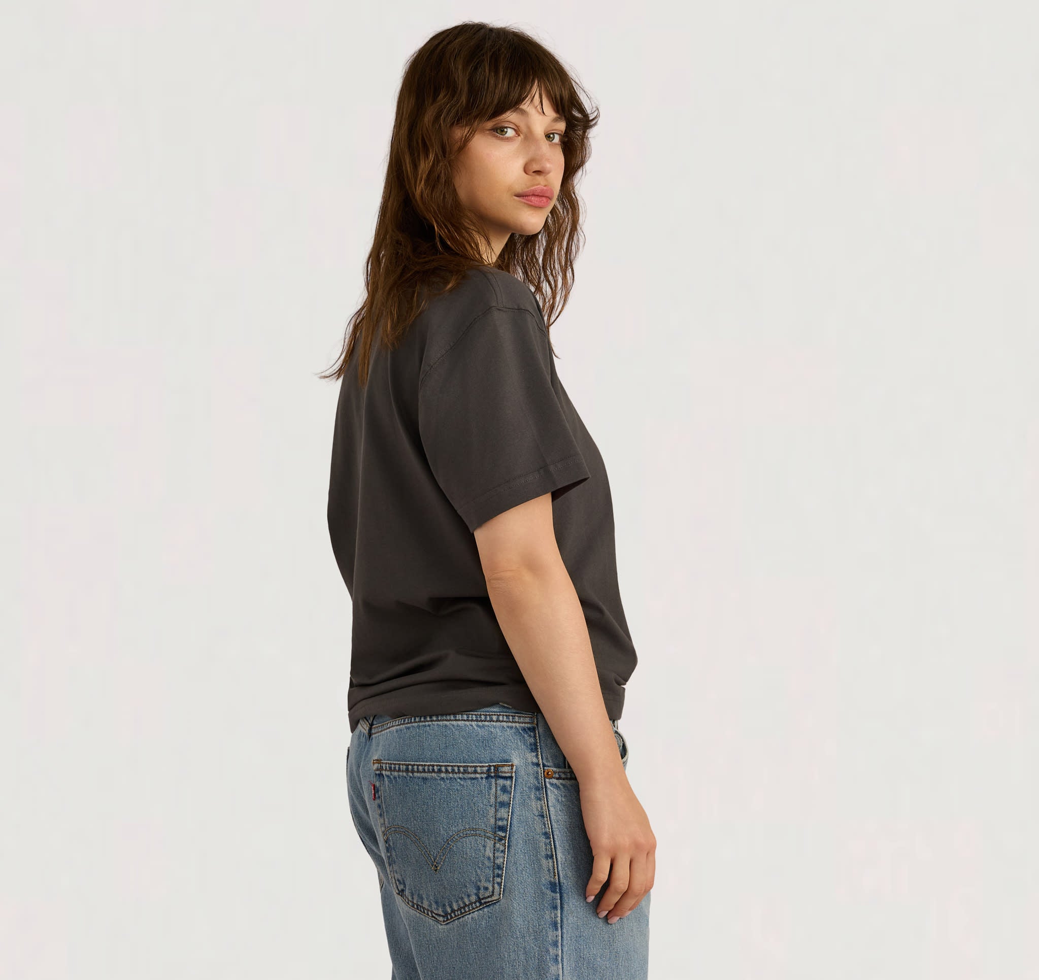 True Heavy Boxy Tee - Slate | Only $35 | Organic Basics