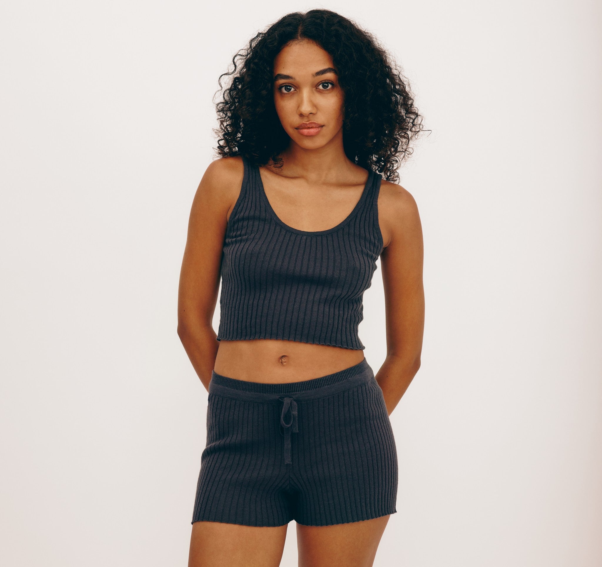 True Knit Crop Tank Top | Only $ 24 | Organic Basics