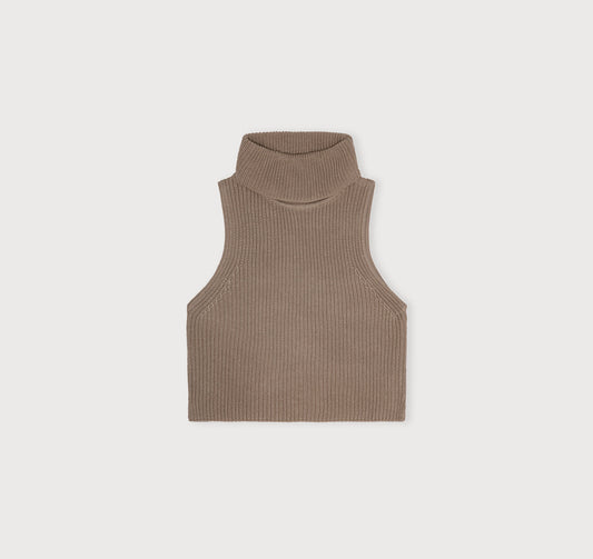 True Knit Sleeveless Turtleneck