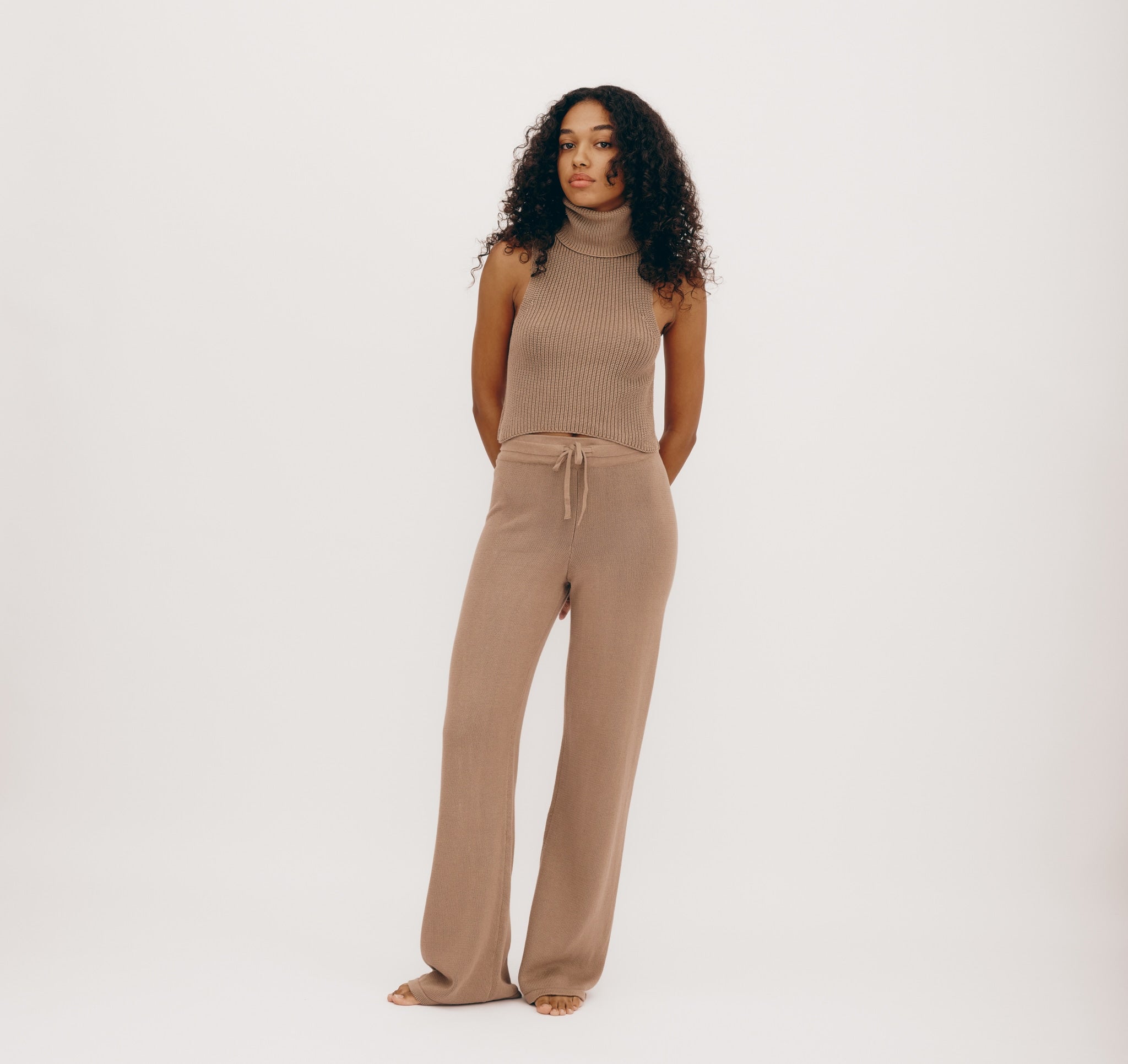 True Knit Wide Leg Pants | Only $ 91 | Organic Basics
