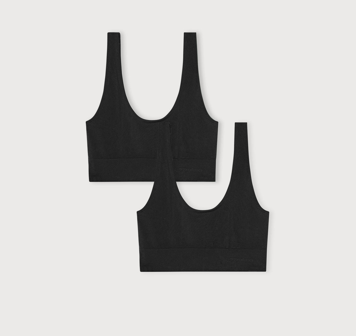 Smooth Bralette 2-Pack - Black / Black