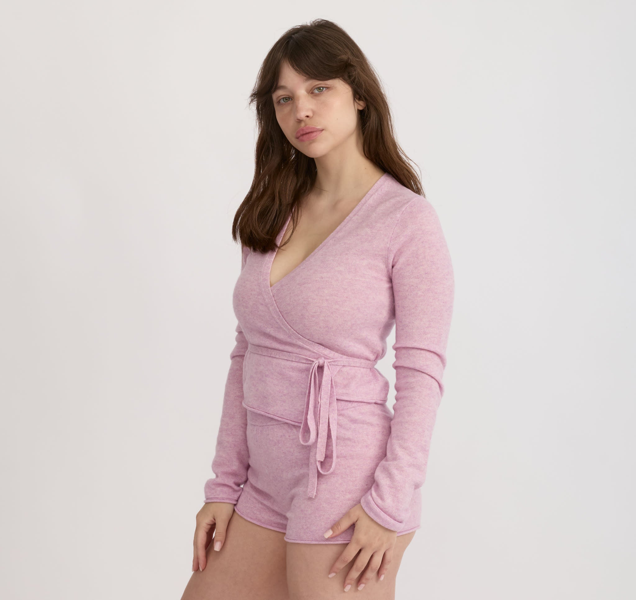Fine Knit Shorts - Lavender Mist | Only $49 | Organic Basics