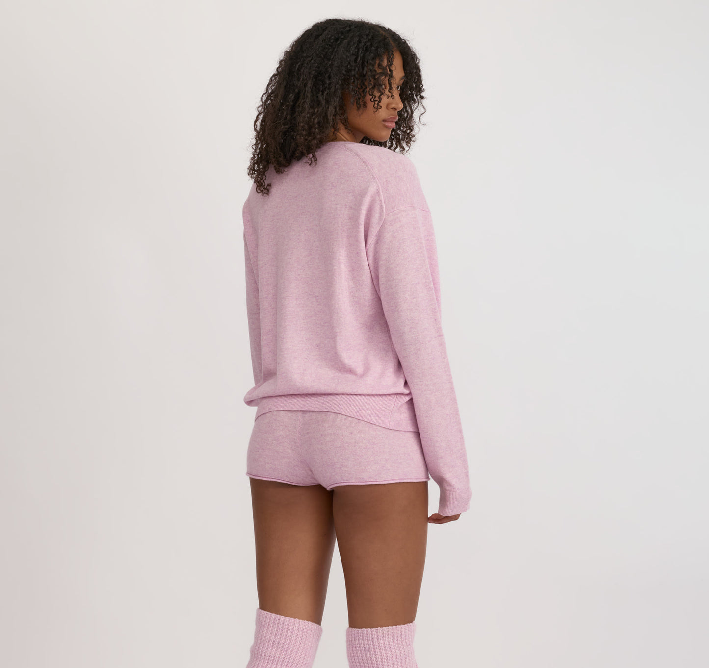 Fine Knit V-Neck Sweater