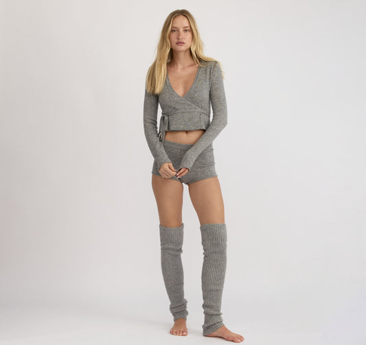 Fine Knit Wrap Cardigan