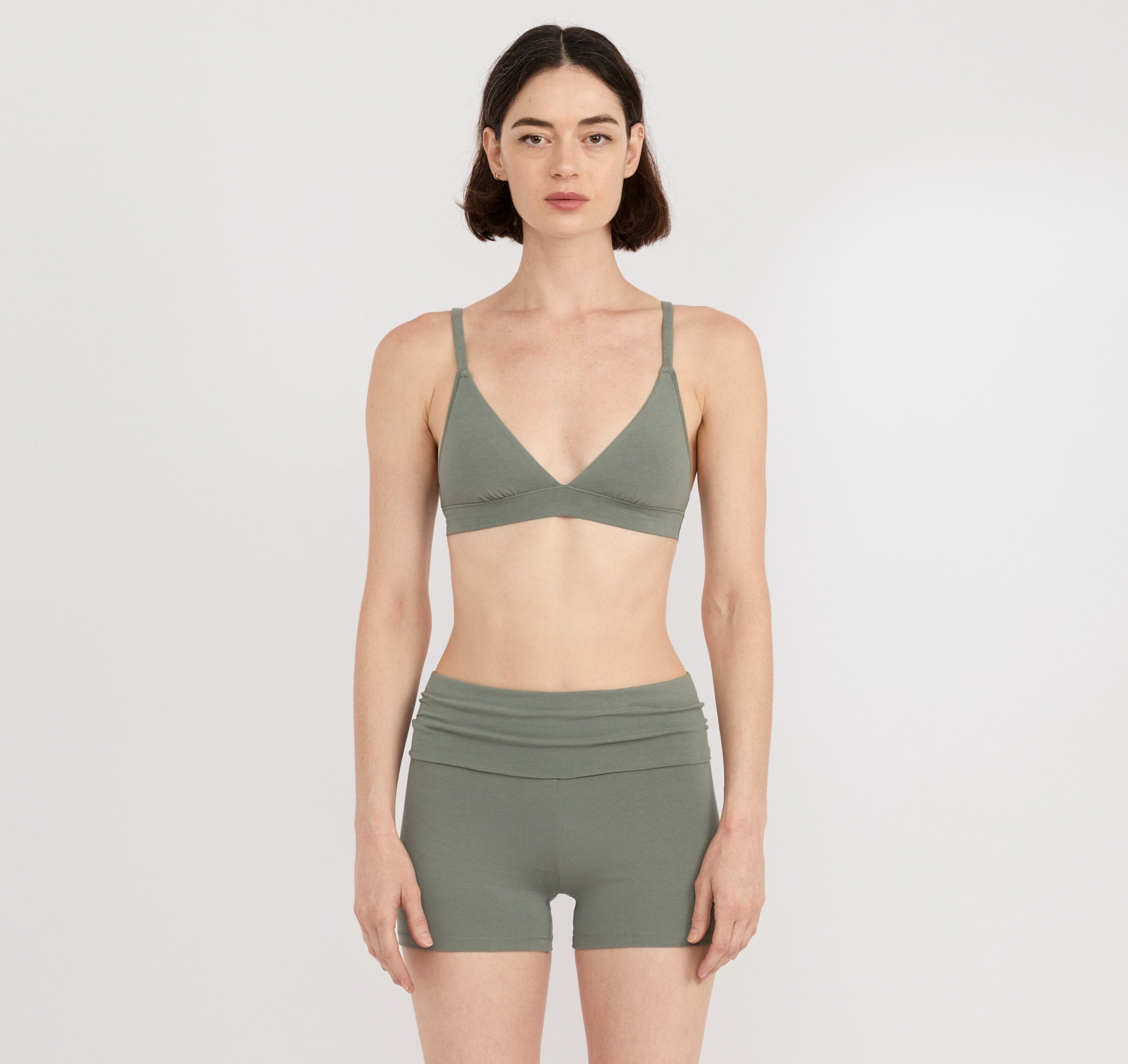 Flex Foldover Shorts - Seaweed