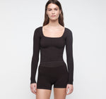 Seamless Waffle Long Sleeve Tee