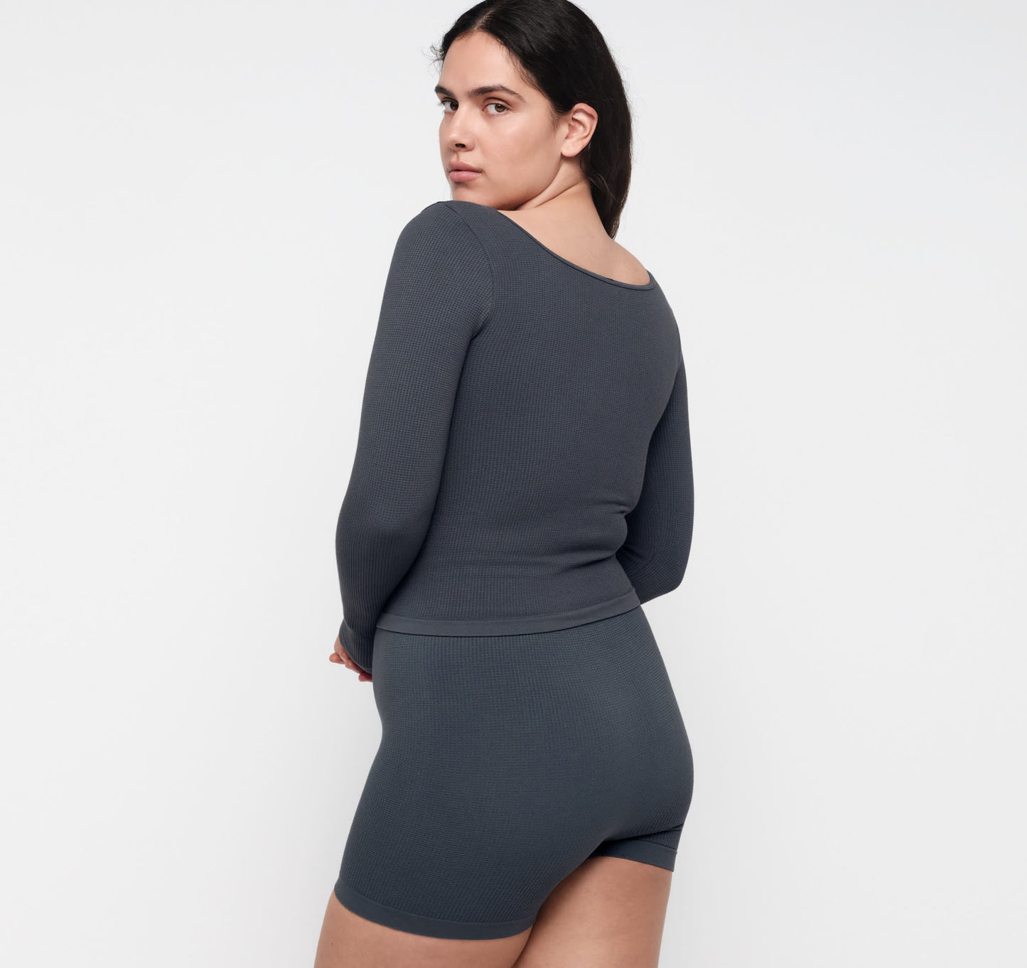 Seamless Waffle Long Sleeve Tee