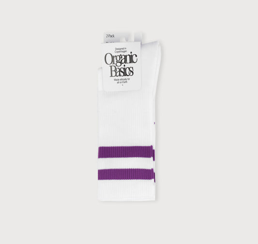 Core Stripe Crew Socks 2-pack