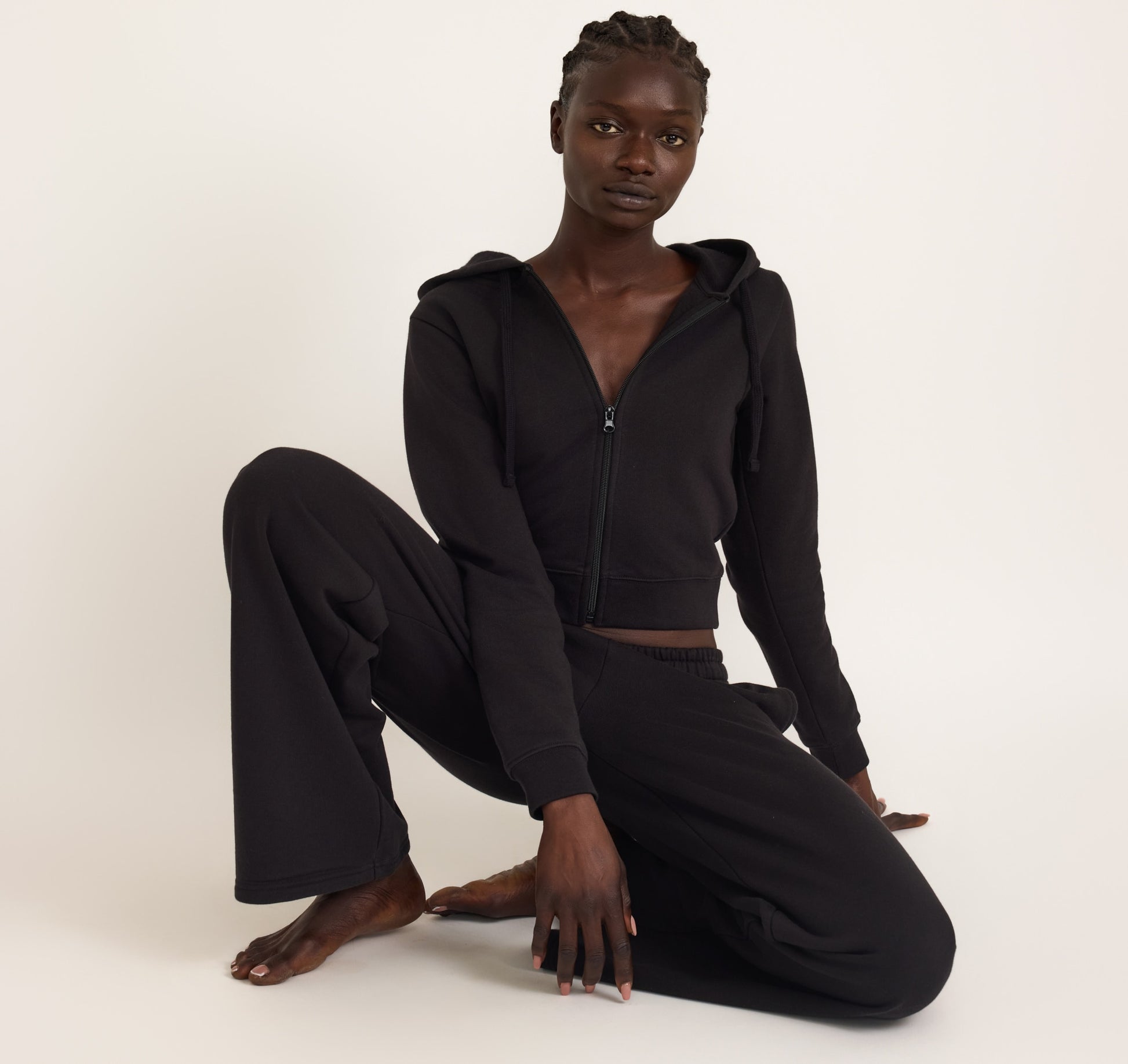 Weekend Crop Zip Hoodie Only 95 Organic Basics