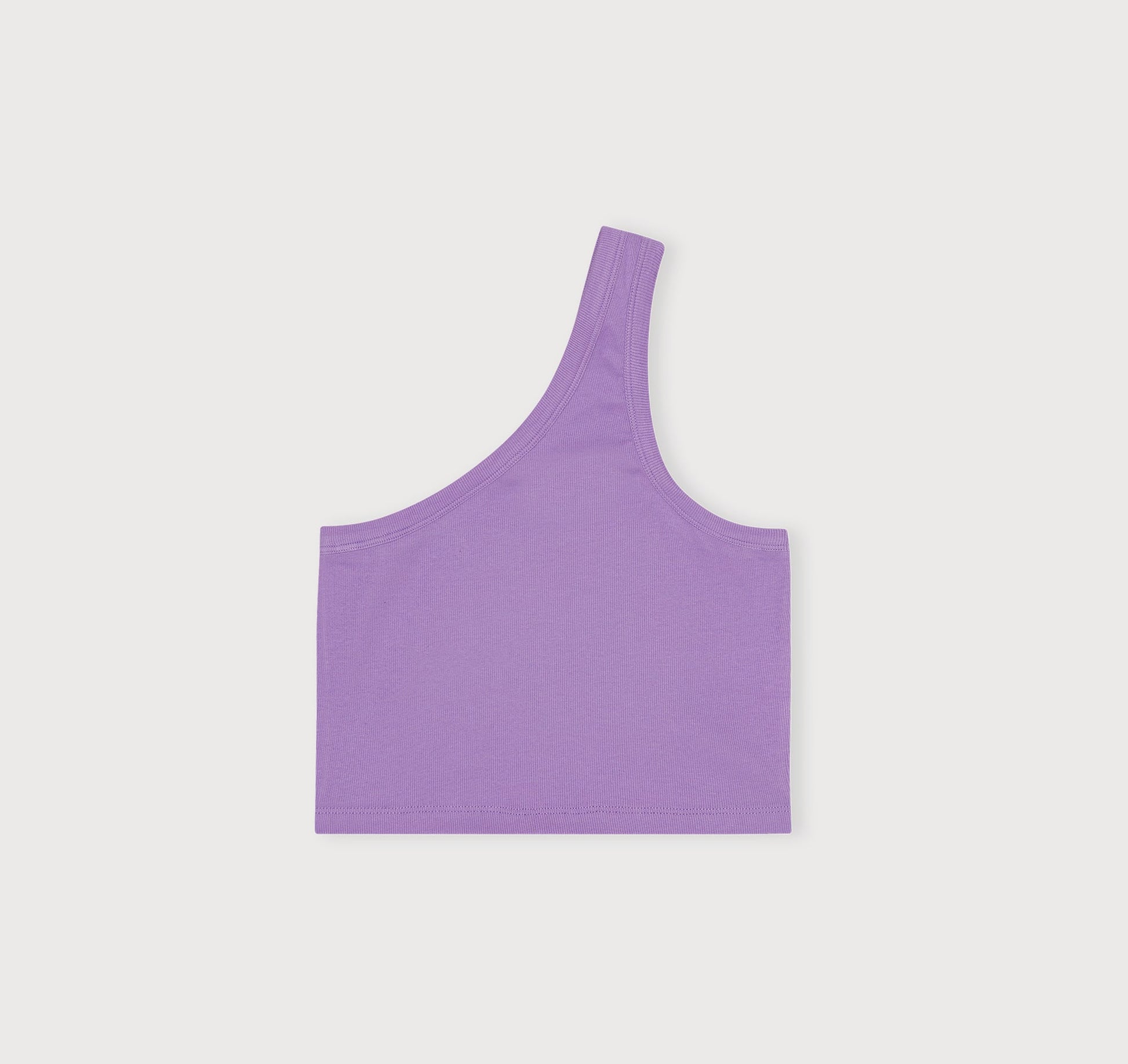Clothing - Rib Cropped Top - Purple